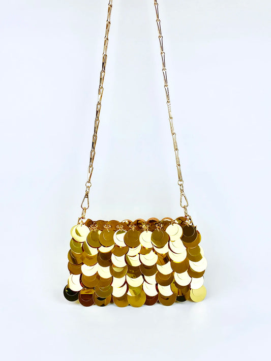 Sac Doré à Paillettes