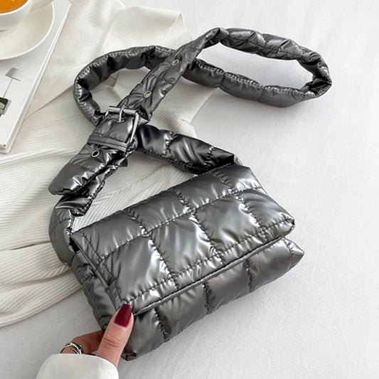 Sac Matelassé Couleur Métallique
